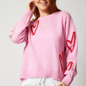 Elan Hearts Sweater 💖 Medium Cozy, Excellent Condition